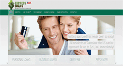 Desktop Screenshot of expressloansnow.com